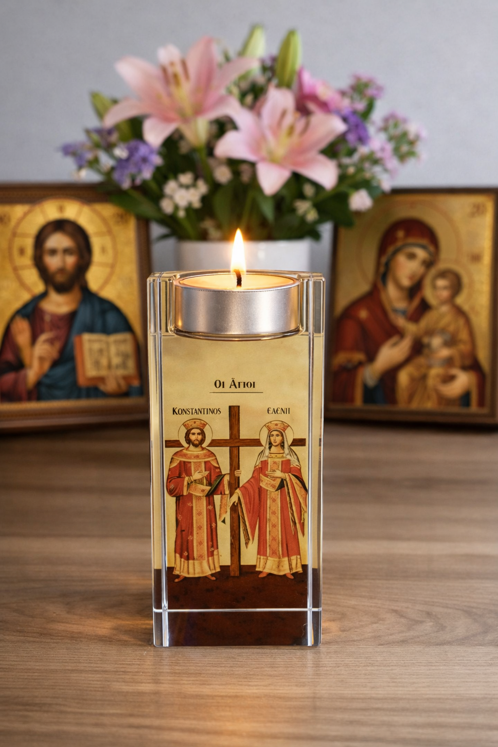 St. Konstandinos/Eleni Tealight