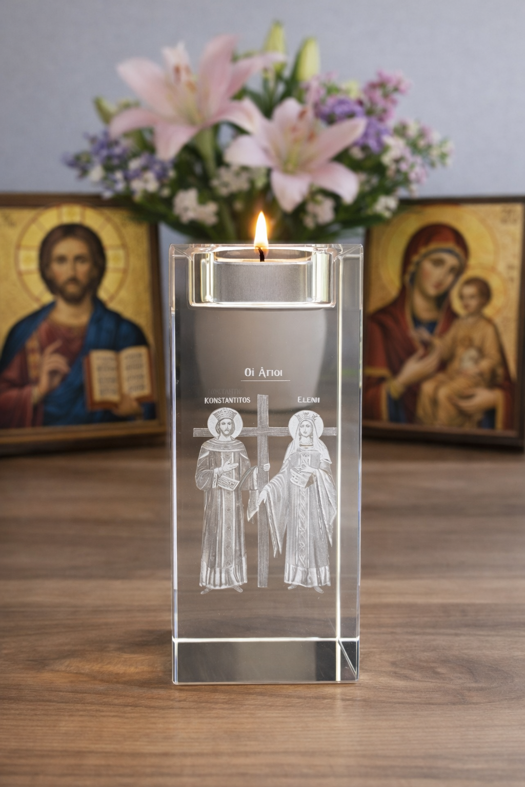 St. Konstandinos/Eleni Tealight