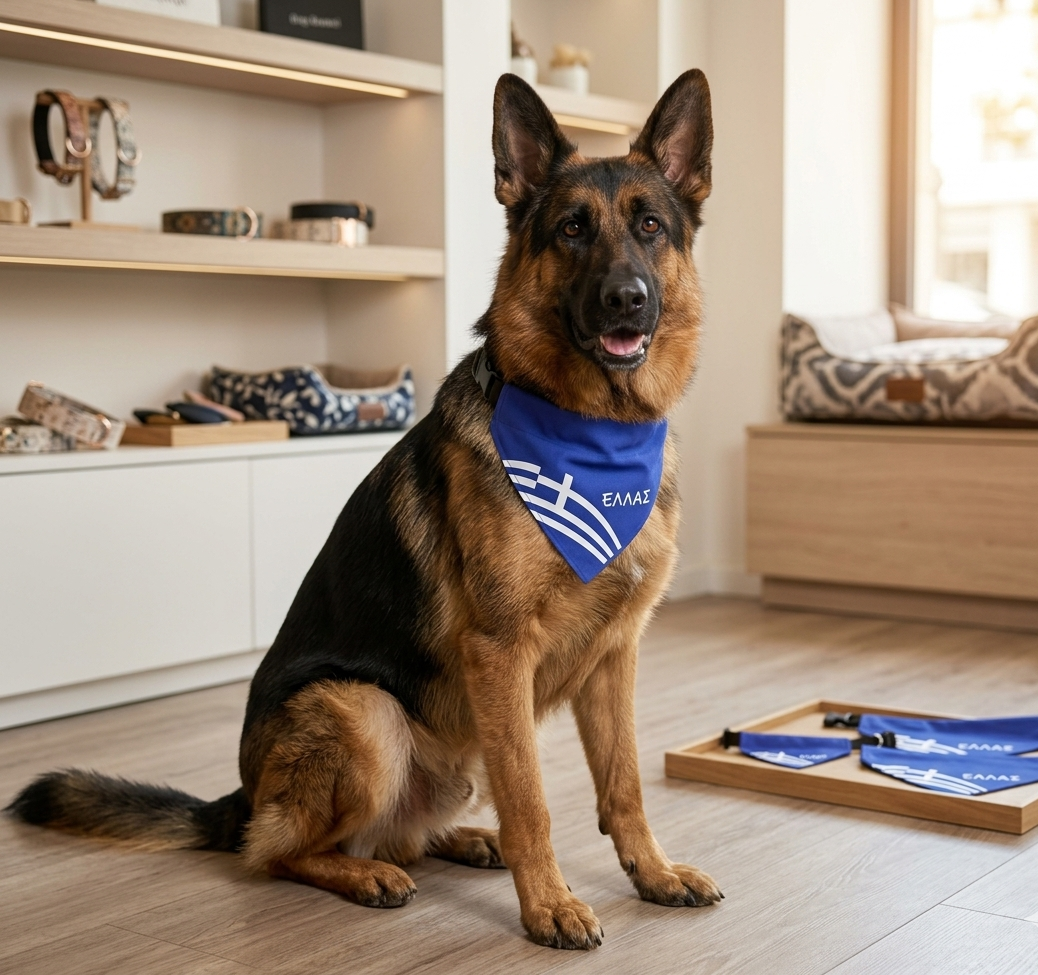 Greek Dog Cat  Bandana