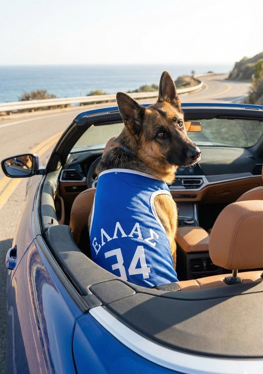 Dog/Cat Greek Basketball Tshirt