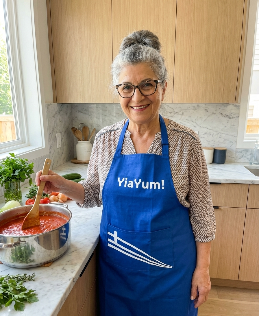 Greek YiaYum! Apron