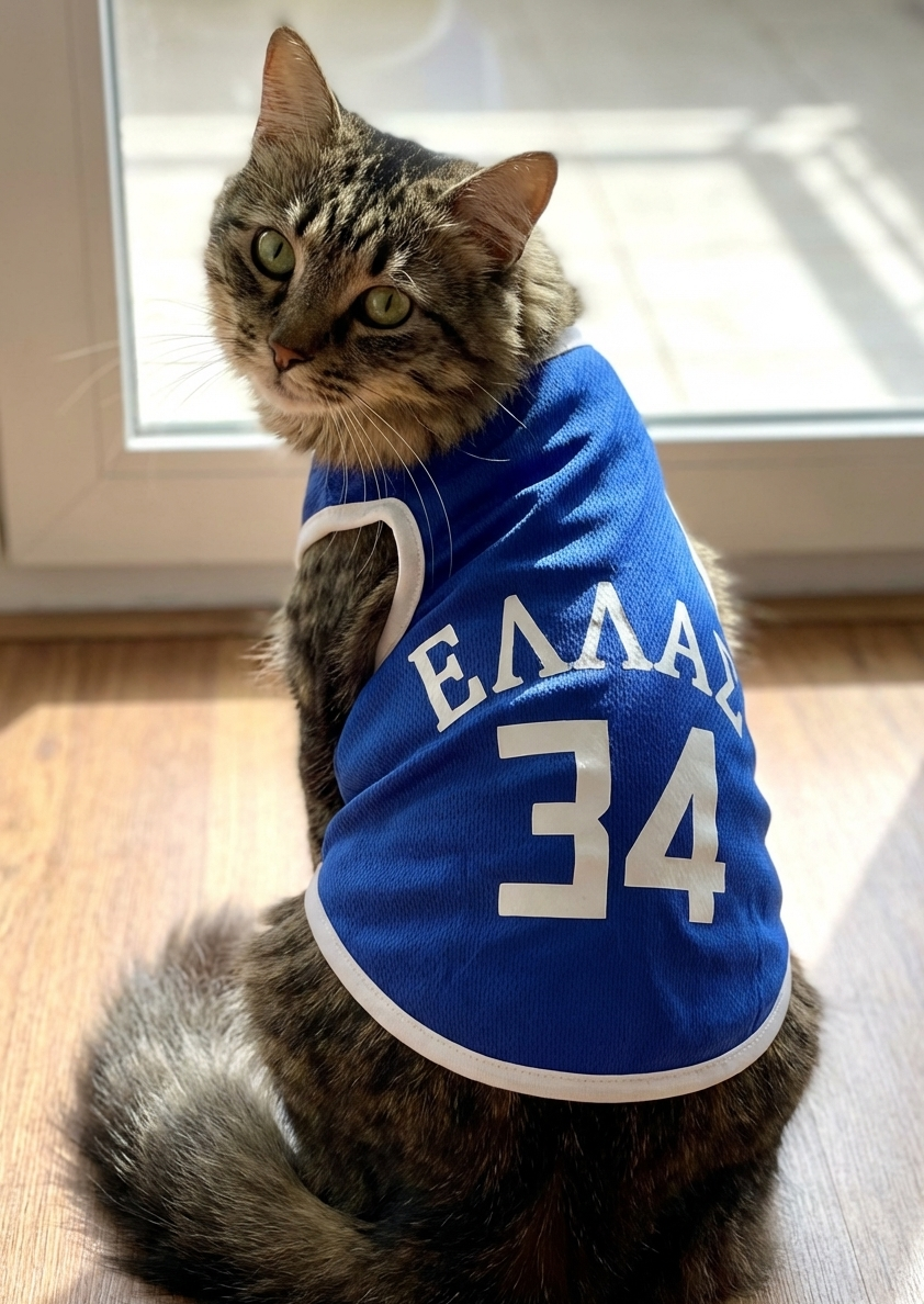 Dog/Cat Greek Basketball Tshirt