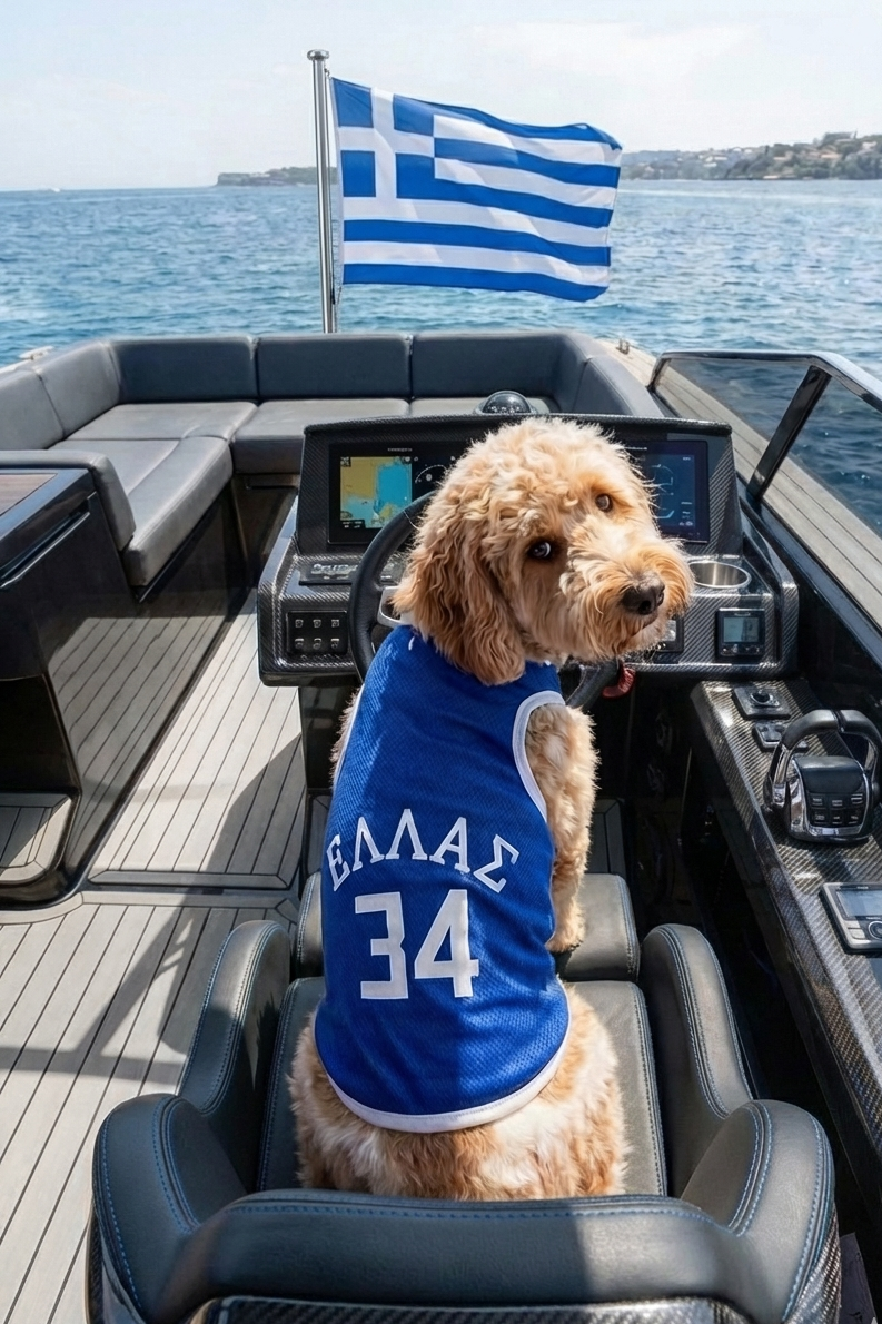 Dog/Cat Greek Basketball Tshirt
