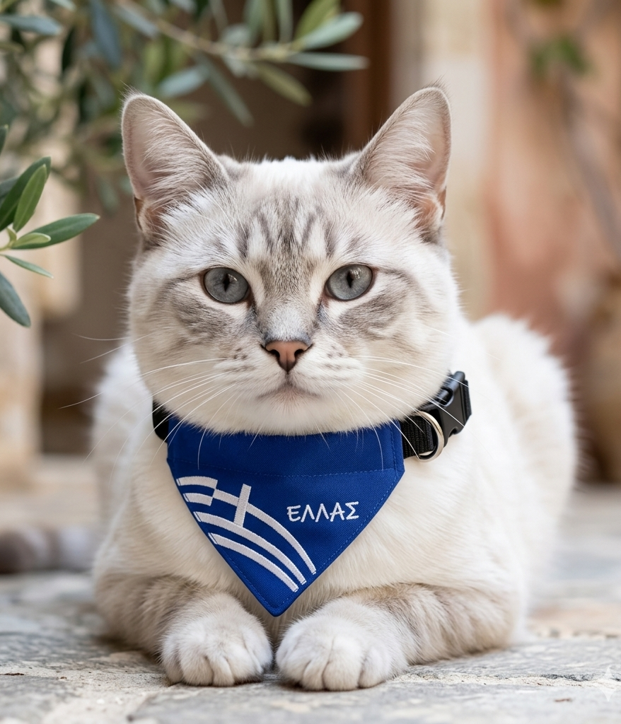 Greek Dog Cat  Bandana