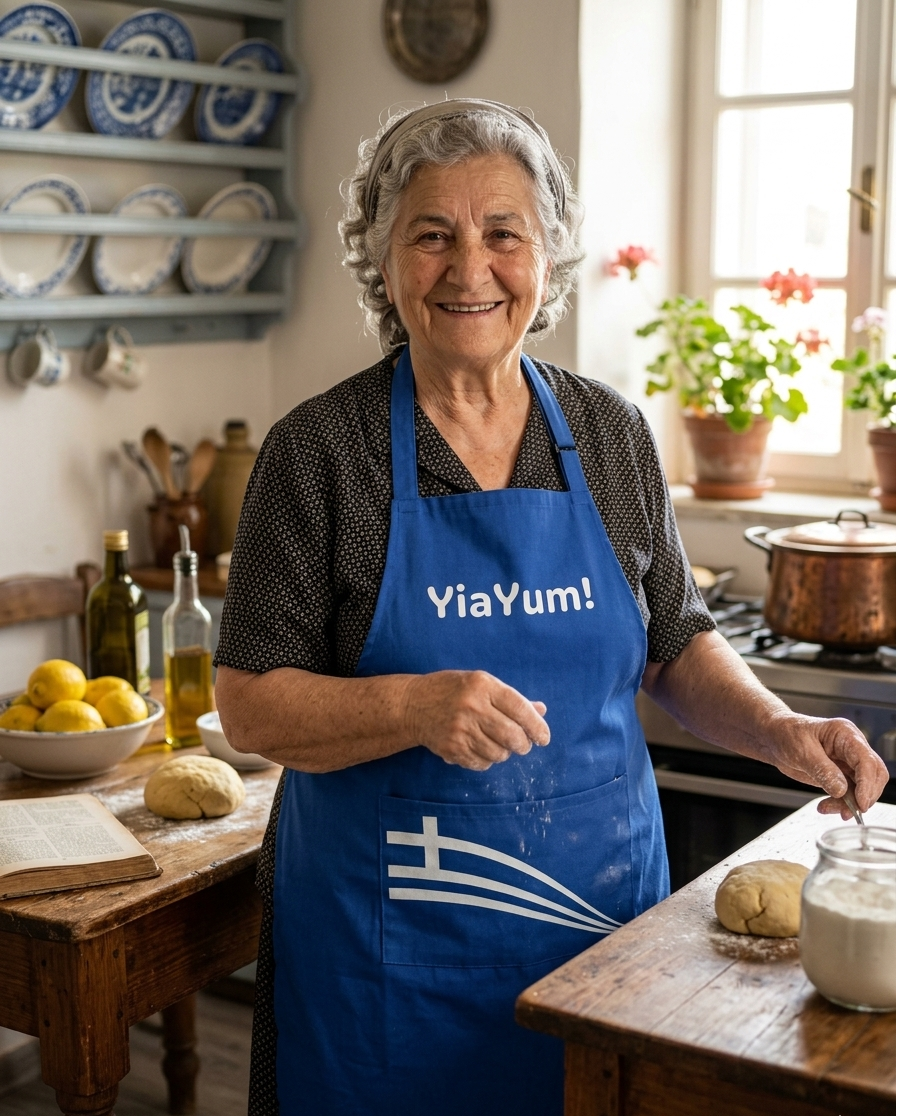 Greek YiaYum! Apron