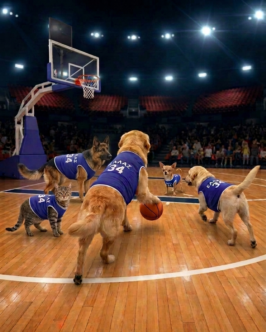 Dog/Cat Greek Basketball Tshirt